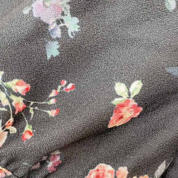 Alexia Admor Emery Navy Blue Floral Short Sleeve Shirt Dress - Picture 6 of 16